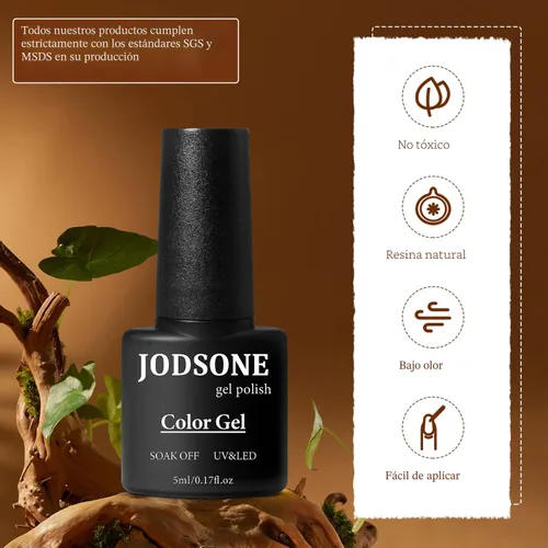 Vista 7 de JODSONE - Juego de 100 esmaltes de uñas de gel (5 ml cada uno) con capa base que no se limpia, capa de base que se borra y capa superior mate