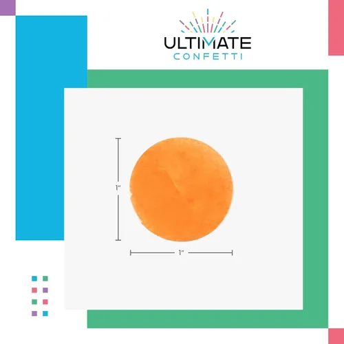Vista 2 de Ultimate Confetti, Círculos de confeti biodegradables azul bebé, resistentes al fuego y caída lenta, confeti de papel de seda redondo para uso