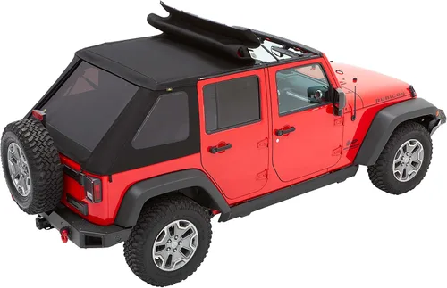 Vista 12 de Bestop 56853-35 - Toldo Trektop Black Diamond para Jeep Wrangler JK Unlimited de 4 puertas 2007-2018