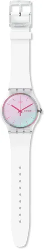Vista 2 de Swatch Nuevo Gent Biosourced Reloj Unisex Casual Plástico Blanco Cuarzo Impermeable Polawhite