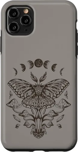 Vista 13 de Fairy Grunge Fairycore Aesthetic Goth Luna Moth Mushroom Case for iPhone 17