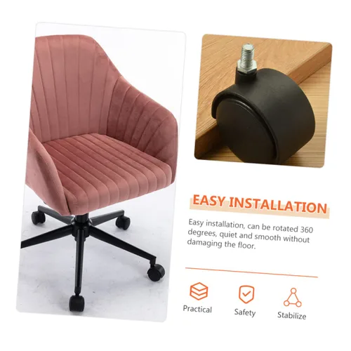 Vista 2 de ABOOFAN 8 ruedas giratorias para silla de escritorio, ruedas para silla de escritorio, ruedas pequeñas, ruedas de tronco, ruedas de banco