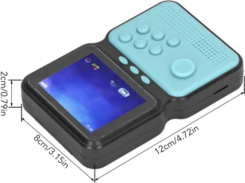 Vista 7 de Consola de juegos portátil, consola de videojuegos retro portátil con tarjeta de memoria 4G, compatible con conexión de TV, reproductor