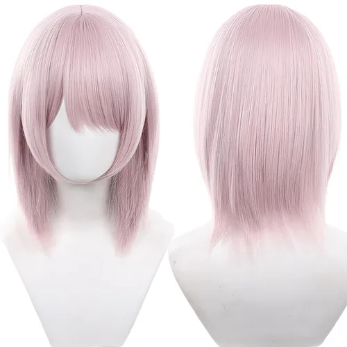 Vista 37 de Peluca de cosplay de pelo corto rizado negro para adultos, pelucas de Halloween para mujeres y hombres