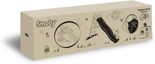 Vista 2 de Smoby - Funny Slide - 6.6 ft Slide - Juego al aire libre para niños - a partir de 2 años - 820404