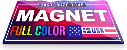 Vista 4 de Letreros magnéticos personalizados de 12 x 24 pulgadas a todo color para negocios y publicidad, imanes de vinilo personalizados de 30 mil