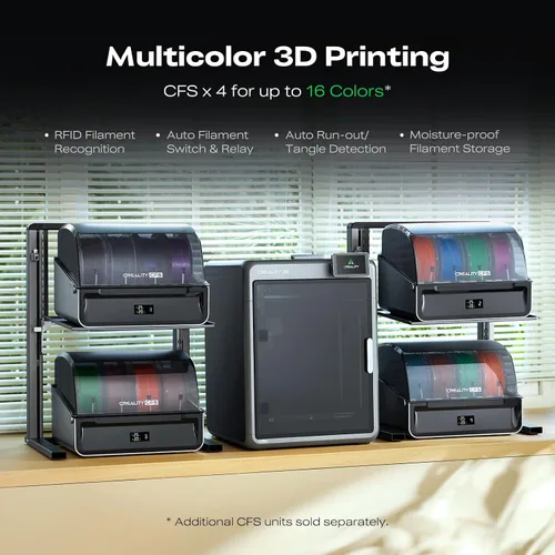 Vista 2 de Creality K2 Combo (A) Paquete de impresora 3D con kit de herramientas de impresora 3D, 74 piezas en 1 herramienta de impresión 3D