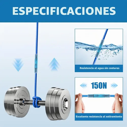 Vista 3 de Conectores de Empalme Termorretráctiles, 200 Piezas 12-10 AWG Amarillos Conectores de Cable Eléctrico Impermeables Grado Marino Automotriz
