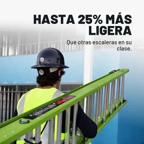 Vista 2 de Little Giant HyperLite 24', escalera de extensión, fibra de vidrio
