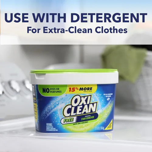 Vista 6 de OxiClean Free - Polvo Quitamanchas Versátil, 3 lb