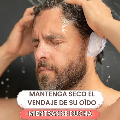 Vista 7 de 200 fundas desechables para las orejas, se extienden de 1.97 a 4.6 pulgadas Water-Resistant Ear Shower Caps Set; Stretchable and Lightweight; for