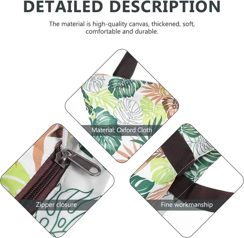 Vista 3 de Bolsa de mano portátil con cremallera Oxford de tela impermeable para mujeres (color surtido) bonita bolsa de uso diario portátil