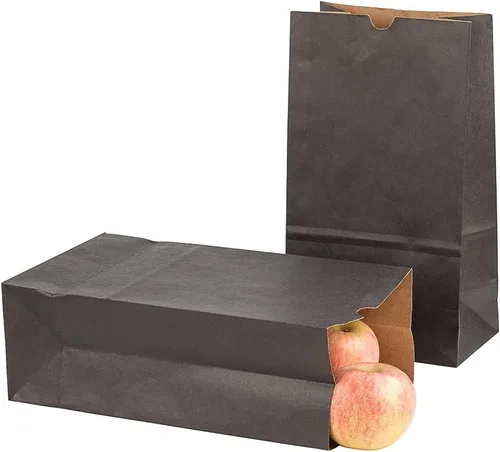 Vista 25 de Restaurantware Bag Tek - Bolsas de papel de 2 libras, 100 bolsas de almuerzo desechables, pequeñas para almuerzos, sándwiches y aperitivos, bolsas