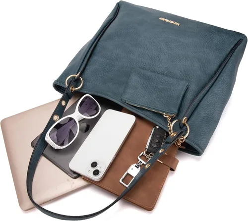 Vista 5 de Montana West Bolso de mano para mujer, bolso de hombro con bolsa extraíble para monedas