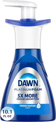 Vista 2 de Dawn Platinum - Espuma de limpieza para platos, kit de bomba y recarga de jabón para platos con aroma fresco a Rapids