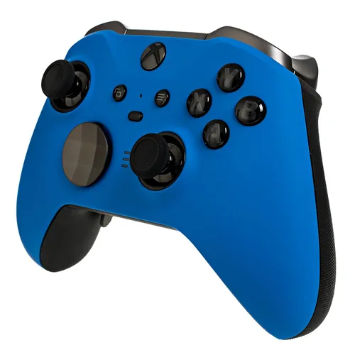 Vista 5 de Xbox Elite Series 2 Custom Soft Touch Controller - Soft Touch Feel, Added Grip, Cool Blue Color - Compatible with Xbox One, Series X, Series S