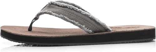 Vista 2 de FITORY Sandalias de cuero para hombre, sandalias de tanga cómodas para la playa