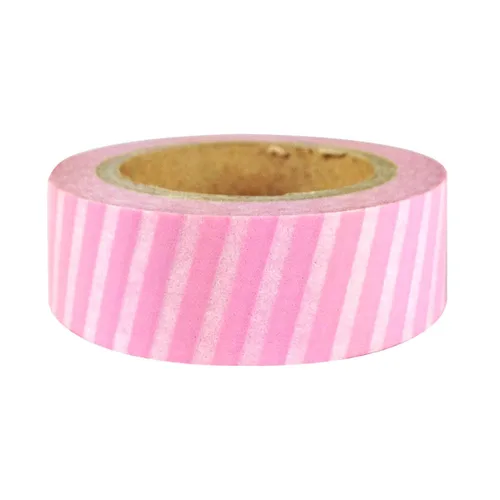 Vista 19 de Wrapables Cinta adhesiva japonesa a rayas Washi - Rayas cortas negras y multicolor