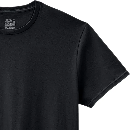 Vista 5 de Fruit of the Loom Men's Eversoft Cotton Stay Tucked Crew T-Shirt