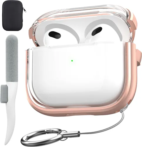 Vista 22 de Funda de protección contra caídas para AirPods Pro 2 con kit de limpieza B-Negro
