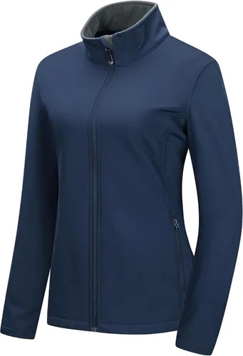 Vista 16 de 33,000ft Chaqueta impermeable Softshell para mujer, abrigo ligero con forro Verde militar