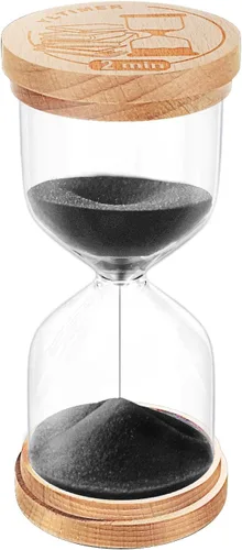 Vista 12 de Temporizador de Arena de 1 Minuto, Reloj de Arena de Madera, Reloj de Arena Azul Pequeño, Reloj de Arena de 1 Minuto para Aula, Juego, Decorativo