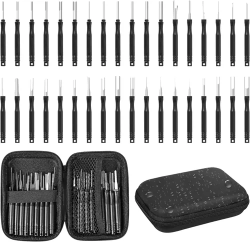 Vista 15 de Kikerike Kit de herramientas de extracción de terminales, 139 piezas, herramienta de desfilado, conector eléctrico, kit de herramientas