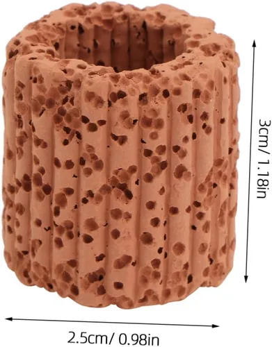 Vista 2 de TEHAUX Soporte para plantas de acuario, 20 unidades, anillo fijo de cerámica, para fijación de plantas de agua, color aleatorio