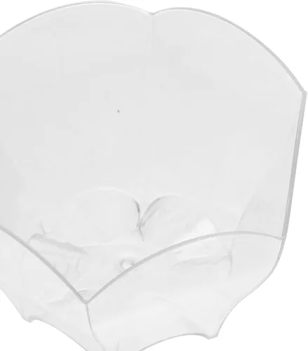 Vista 9 de BESTonZON Tazas de postre transparentes de 90 mltransparentes, 24 unidades, vasos pequeños de postre en forma de flor, tazones de mousse de helado