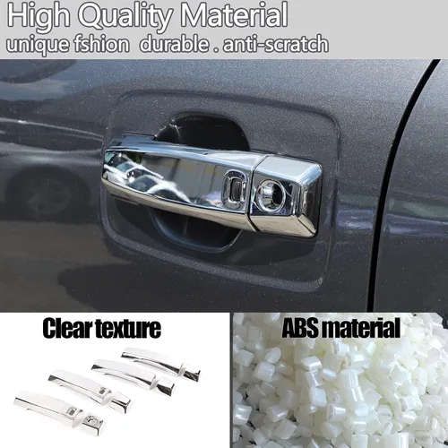 Vista 3 de Cubierta de manija de puerta exterior compatible con Nissan Titan 2016-2023, cubierta protectora de cubierta protectora de cubierta exterior