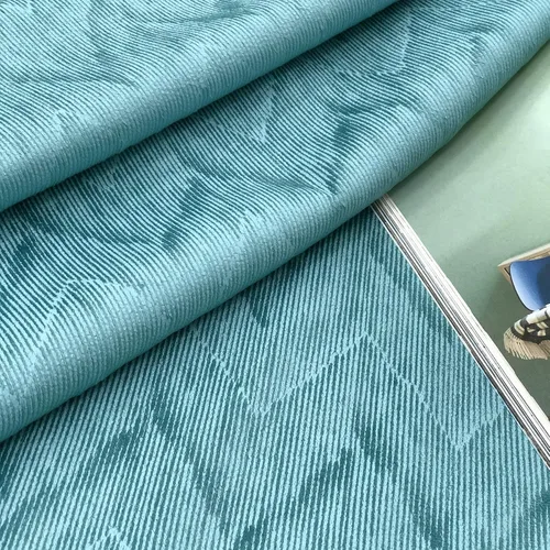 Vista 6 de always4u Cortinas de terciopelo suave en relieve para sala de estar, dormitorio, comedor, 2 paneles de 54 x 108 pulgadas, verde azulado