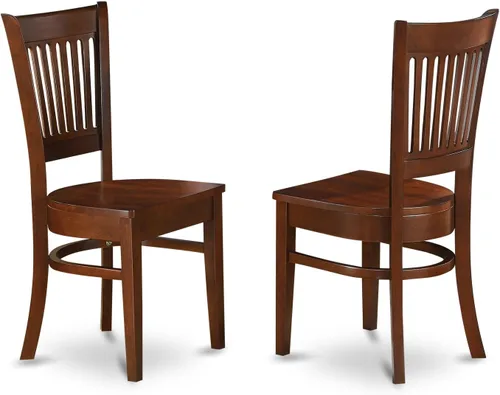 Vista 5 de East West Furniture KEVA7-ESP-W - Juego de comedor de 7 piezas compuesto por una mesa de comedor ovalada con hojas de mariposa y 6 sillas de asiento
