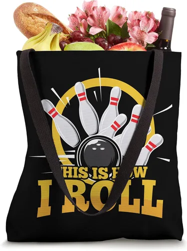 Vista 4 de This Is How I Roll Bowling Pin Ball Bolso de mano