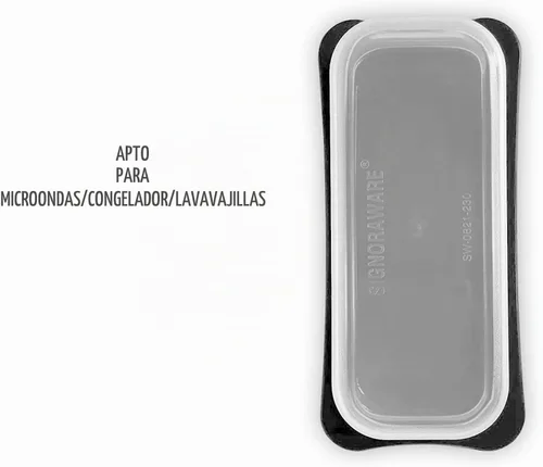 Vista 6 de Signoraware Mantequillera con Tapa - Recipiente Guardamantequilla con Tapa Transparente para Encimera, Refrigerador - Plástico Duradero Negro