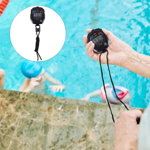 Vista 9 de Temporizador de partidos multifunción cronómetro electrónico para juegos deportivos, temporizador de entrenamiento ligero con pantalla LCD