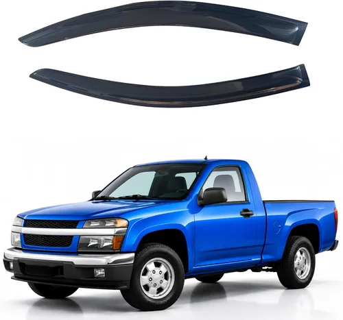 Vista 118 de IG - Visera para ventana para Ford Bronco y F150-F350 1980-1996, deflector lateral tipo cinta adhesiva, resistente, contra lluvia y viento
