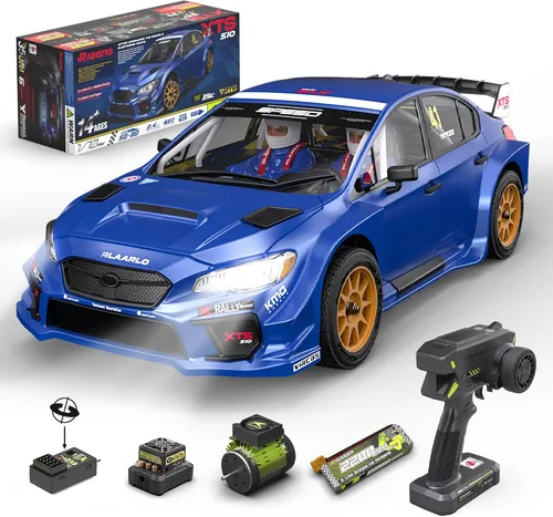 Vista 7 de RIAARIO 1/10 RC Rally Car Roller Fibra de carbono, azul, a partir de 14 años Rodillo