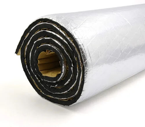 Vista 9 de Uxcell 394 mil 10 mm 10.76 pies cuadrados esterilla de amortiguación de sonido con espuma de aluminio para aislar el calor del motor del parachoques