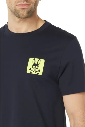 Vista 3 de Psycho Bunny Lloyds - Camiseta gráfica azul marino MD (5 de hombre de EE. UU.), marino