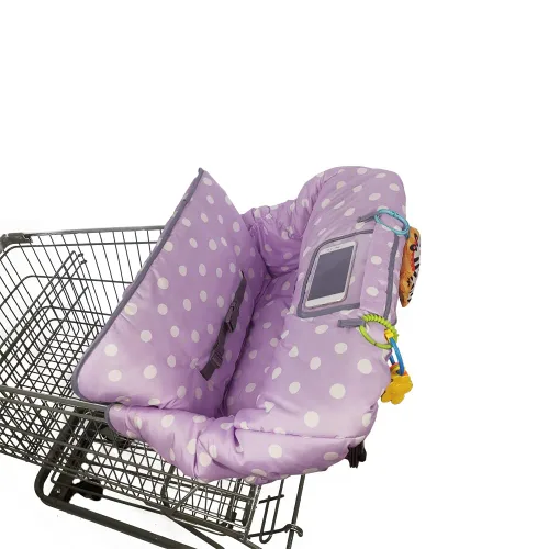 Vista 9 de Funda para carrito de compras para bebé, niño, niña, fundas de carrito multien 1 para bebés, funda acolchada suave para silla alta infantil, lavable