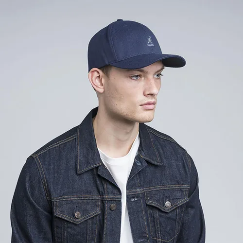 Vista 9 de Kangol Gorra de béisbol de lana Flexfit para hombre, mujer Azul oscuro