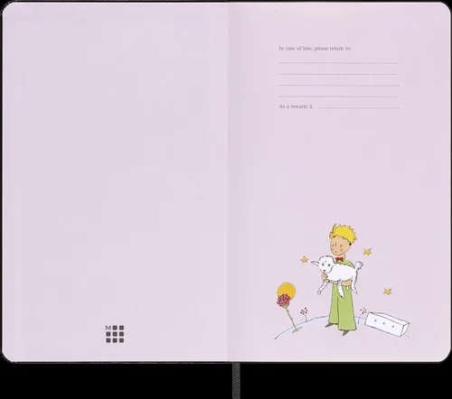 Vista 4 de Moleskine Le Petit Prince - Cuaderno de edición limitada, grande, a rayas, negro, tapa dura (5 x 8.5)