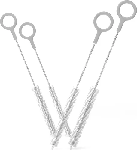 Vista 9 de Buenalife Juego de 4 cepillos de limpieza resistentes – Limpiadores de paja extra largos para pajitas reutilizables de metal y plástico, para azul