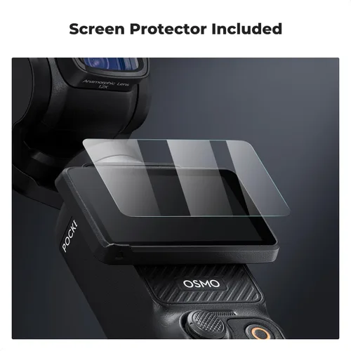 Vista 6 de K&F Concept 1.2X Lente anamórfica compatible con DJI Osmo Pocket 3, efecto Blue Streak de pantalla ancha, lente cinematográfica, acoplamiento