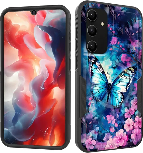 Vista 135 de Funda magnética para Galaxy A16 5G, [compatible con MagSafe] [protección contra caídas de grado militar] Funda resistente a prueba de golpes