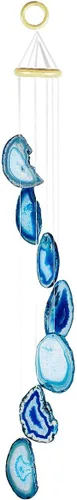 Vista 2 de rockcloud móvil, figura decorativa para jardín, para el hogar, geoda de ágata, Azul (66-31 pulgadas).