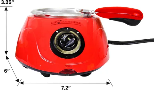 Vista 6 de Total Chef Chocolatiere - Derretidor eléctrico con kit de accesorios de 32 piezas para derretir chocolate y dulces, 8.8 oz (250 g), olla de fondue