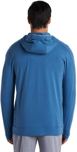 Vista 4 de Coolibar Sudadera con capucha y cremallera para hombre - Protección solar UPF 50+ - LumaLeo