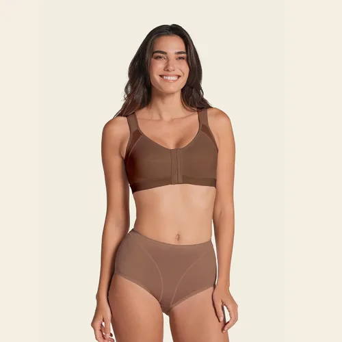 Vista 5 de Sujetador corrector de postura con cierre frontal de cobertura completa - Sujetadores de soporte de espalda inalámbricos para mujer