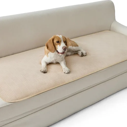 Vista 24 de Bedsure Funda de cama impermeable lavable para perros, manta impermeable para sofá y cama individual, protector ligero de muebles para mascotas